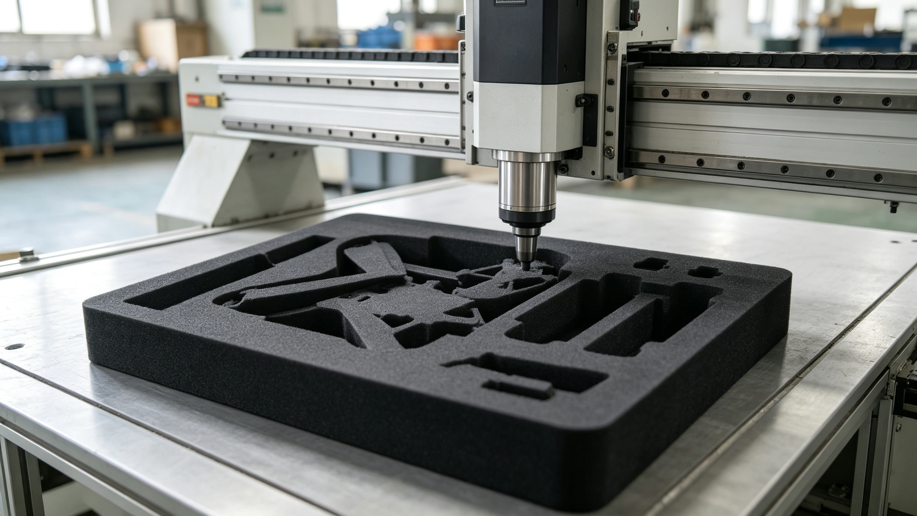 CNC foam cutting for drone parts packaging