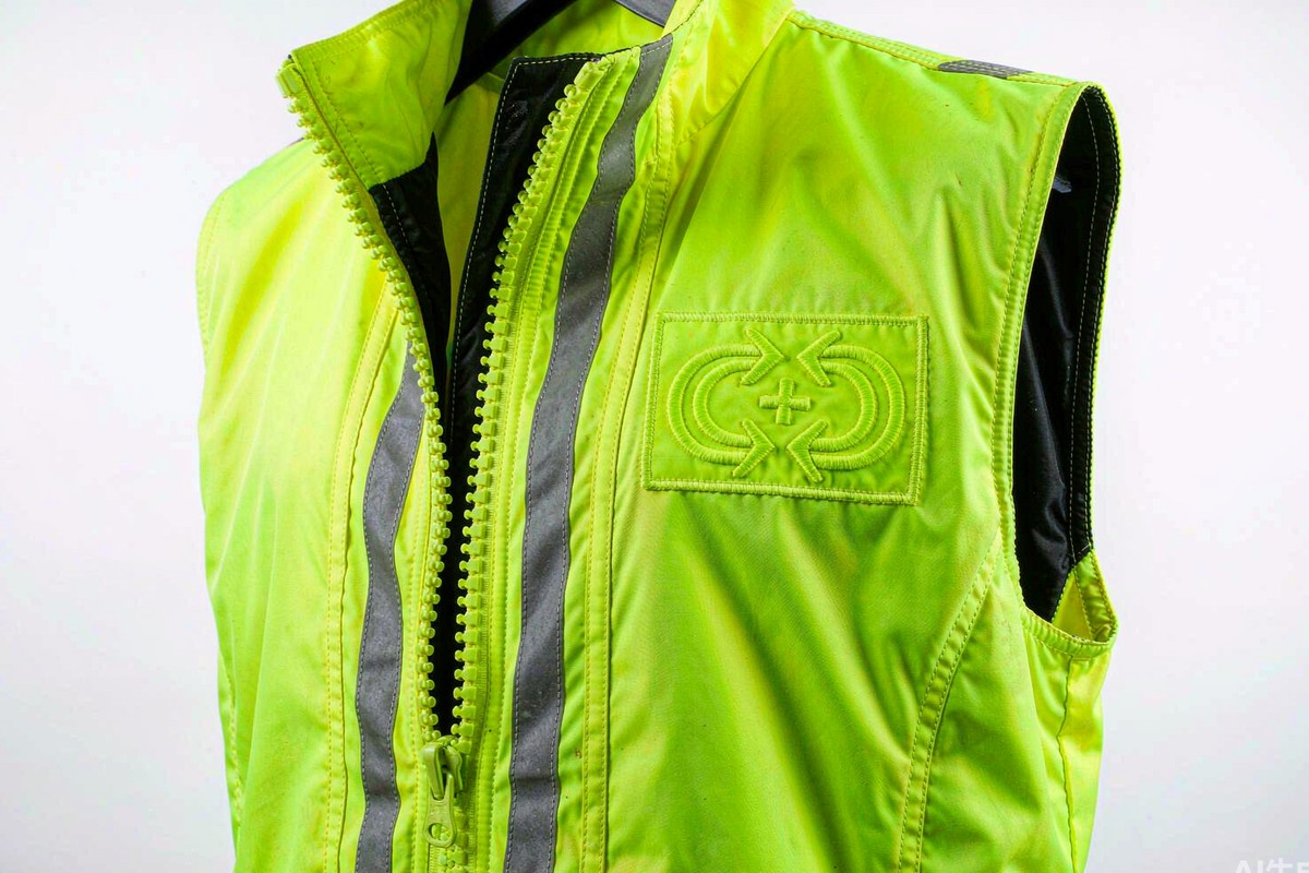 Branded high-visibility safety vest